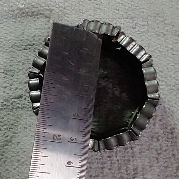 Dark grey 🩶 crystal stretch bracelet wide large - Picture 4 of 5